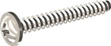 STP210350280C, Screw for Plastic, STP21 3.5x28.0 - Z2, stainless-steel A4, 1.4578, bright, pickled and passivated