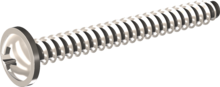 STP210350320C, Screw for Plastic, STP21 3.5x32.0 - Z2, stainless-steel A4, 1.4578, bright, pickled and passivated