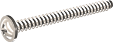 STP210350380C, Screw for Plastic, STP21 3.5x38.0 - Z2, stainless-steel A4, 1.4578, bright, pickled and passivated