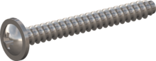 STP210400350C, Screw for Plastic, STP21 4.0x35.0 - Z2, stainless-steel A4, 1.4578, bright, pickled and passivated