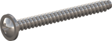 STP210400400E, Screw for Plastic, STP21 4.0x40.0 - Z2, stainless-steel A2, 1.4567, bright, pickled and passivated