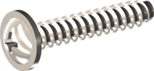STP210500280C, Screw for Plastic, STP21 5.0x28.0 - Z2, stainless-steel A4, 1.4578, bright, pickled and passivated
