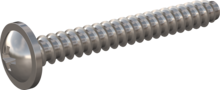 STP210500400C, Screw for Plastic, STP21 5.0x40.0 - Z2, stainless-steel A4, 1.4578, bright, pickled and passivated