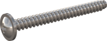 STP210500500E, Screw for Plastic, STP21 5.0x50.0 - Z2, stainless-steel A2, 1.4567, bright, pickled and passivated