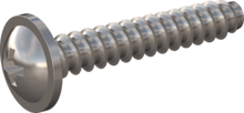STP210600350C, Screw for Plastic, STP21 6.0x35.0 - Z3, stainless-steel A4, 1.4578, bright, pickled and passivated