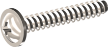 STP210600380E, Screw for Plastic, STP21 6.0x38.0 - Z3, stainless-steel A2, 1.4567, bright, pickled and passivated