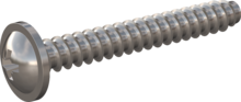 STP210600450E, Screw for Plastic, STP21 6.0x45.0 - Z3, stainless-steel A2, 1.4567, bright, pickled and passivated