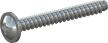 STP210600500S, Screw for Plastic, STP21 6.0x50.0 - Z3, steel, hardened, zinc-plated 5-7 µm, baked, blue / transparent passivated