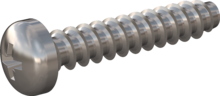 STP220250130E, Screw for Plastic, STP22 2.5x13.0 - Z1, stainless-steel A2, 1.4567, bright, pickled and passivated