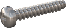 STP220250140C, Screw for Plastic, STP22 2.5x14.0 - Z1, stainless-steel A4, 1.4578, bright, pickled and passivated