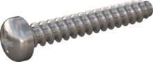 STP220250160C, Screw for Plastic, STP22 2.5x16.0 - Z1, stainless-steel A4, 1.4578, bright, pickled and passivated