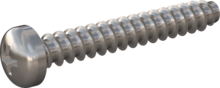 STP220250170E, Screw for Plastic, STP22 2.5x17.0 - Z1, stainless-steel A2, 1.4567, bright, pickled and passivated