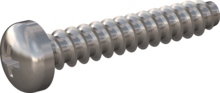 STP220300170E, Screw for Plastic, STP22 3.0x17.0 - Z1, stainless-steel A2, 1.4567, bright, pickled and passivated