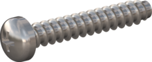 STP220300180E, Screw for Plastic, STP22 3.0x18.0 - Z1, stainless-steel A2, 1.4567, bright, pickled and passivated