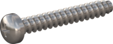 STP220300200C, Screw for Plastic, STP22 3.0x20.0 - Z1, stainless-steel A4, 1.4578, bright, pickled and passivated