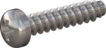 STP220350160C, Screw for Plastic, STP22 3.5x16.0 - Z2, stainless-steel A4, 1.4578, bright, pickled and passivated