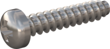 STP220350170C, Screw for Plastic, STP22 3.5x17.0 - Z2, stainless-steel A4, 1.4578, bright, pickled and passivated