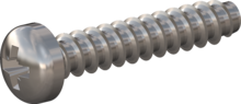 STP220350180E, Screw for Plastic, STP22 3.5x18.0 - Z2, stainless-steel A2, 1.4567, bright, pickled and passivated