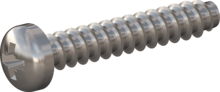 STP220350200E, Screw for Plastic, STP22 3.5x20.0 - Z2, stainless-steel A2, 1.4567, bright, pickled and passivated