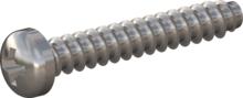 STP220350220C, Screw for Plastic, STP22 3.5x22.0 - Z2, stainless-steel A4, 1.4578, bright, pickled and passivated