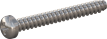 STP220350300E, Screw for Plastic, STP22 3.5x30.0 - Z2, stainless-steel A2, 1.4567, bright, pickled and passivated