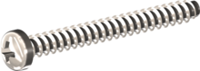 STP220350320C, Screw for Plastic, STP22 3.5x32.0 - Z2, stainless-steel A4, 1.4578, bright, pickled and passivated