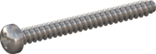 STP220350350E, Screw for Plastic, STP22 3.5x35.0 - Z2, stainless-steel A2, 1.4567, bright, pickled and passivated