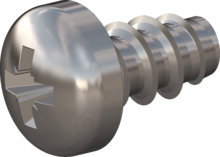 STP220400070C, Screw for Plastic, STP22 4.0x7.0 - Z2, stainless-steel A4, 1.4578, bright, pickled and passivated