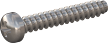 STP220400250C, Screw for Plastic, STP22 4.0x25.0 - Z2, stainless-steel A4, 1.4578, bright, pickled and passivated