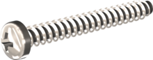 STP220400320C, Screw for Plastic, STP22 4.0x32.0 - Z2, stainless-steel A4, 1.4578, bright, pickled and passivated