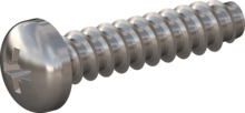 STP220500220C, Screw for Plastic, STP22 5.0x22.0 - Z2, stainless-steel A4, 1.4578, bright, pickled and passivated