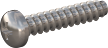 STP220500250E, Screw for Plastic, STP22 5.0x25.0 - Z2, stainless-steel A2, 1.4567, bright, pickled and passivated
