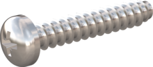 STP220500280C, Screw for Plastic, STP22 5.0x28.0 - Z2, stainless-steel A4, 1.4578, bright, pickled and passivated
