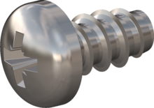 STP220600110C, Screw for Plastic, STP22 6.0x11.0 - Z3, stainless-steel A4, 1.4578, bright, pickled and passivated