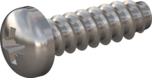 STP220600200E, Screw for Plastic, STP22 6.0x20.0 - Z3, stainless-steel A2, 1.4567, bright, pickled and passivated