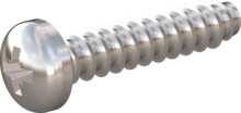STP220600280E, Screw for Plastic, STP22 6.0x28.0 - Z3, stainless-steel A2, 1.4567, bright, pickled and passivated