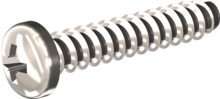 STP220600320C, Screw for Plastic, STP22 6.0x32.0 - Z3, stainless-steel A4, 1.4578, bright, pickled and passivated