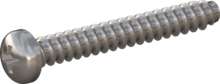 STP220600450E, Screw for Plastic, STP22 6.0x45.0 - Z3, stainless-steel A2, 1.4567, bright, pickled and passivated