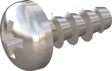 STP22A0200045E, Screw for Plastic, STP22A 2.0x4.5 - Z1, stainless-steel A2, 1.4567, bright, pickled and passivated