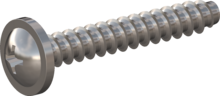 STP310200130E, Screw for Plastic, STP31 2.0x13.0 - H1, stainless-steel A2, 1.4567, bright, pickled and passivated