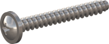 STP310200160E, Screw for Plastic, STP31 2.0x16.0 - H1, stainless-steel A2, 1.4567, bright, pickled and passivated