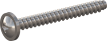 STP310200180E, Screw for Plastic, STP31 2.0x18.0 - H1, stainless-steel A2, 1.4567, bright, pickled and passivated