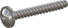 STP310220160E, Screw for Plastic, STP31 2.2x16.0 - H1, stainless-steel A2, 1.4567, bright, pickled and passivated
