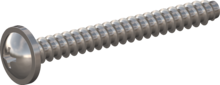 STP310220200E, Screw for Plastic, STP31 2.2x20.0 - H1, stainless-steel A2, 1.4567, bright, pickled and passivated