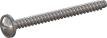 STP310220250E, Screw for Plastic, STP31 2.2x25.0 - H1, stainless-steel A2, 1.4567, bright, pickled and passivated