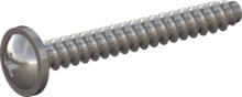 STP310250200E, Screw for Plastic, STP31 2.5x20.0 - H1, stainless-steel A2, 1.4567, bright, pickled and passivated