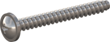 STP310250220C, Screw for Plastic, STP31 2.5x22.0 - H1, stainless-steel A4, 1.4578, bright, pickled and passivated