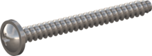 STP310250250E, Screw for Plastic, STP31 2.5x25.0 - H1, stainless-steel A2, 1.4567, bright, pickled and passivated