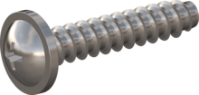 STP310300150C, Screw for Plastic, STP31 3.0x15.0 - H1, stainless-steel A4, 1.4578, bright, pickled and passivated