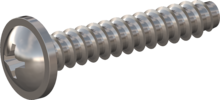 STP310350200C, Screw for Plastic, STP31 3.5x20.0 - H2, stainless-steel A4, 1.4578, bright, pickled and passivated
